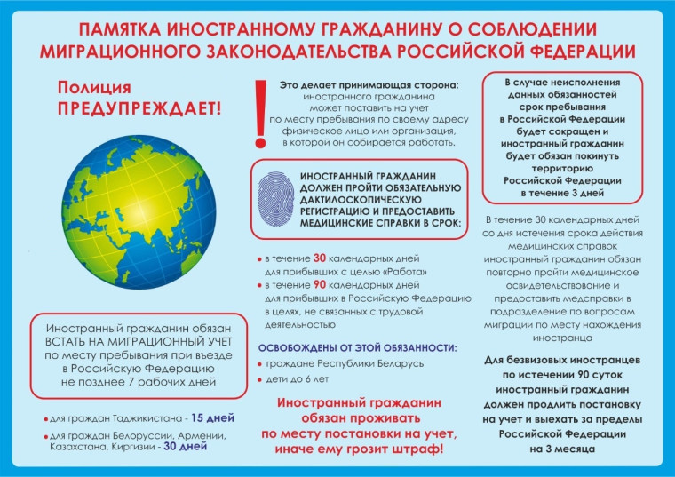 Памятка мигрантам!!!. Памятка мигрантам!!!.